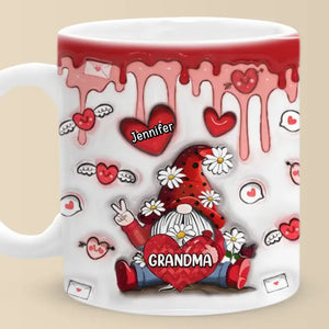 Mommy Knows A Lot But Grandma Knows Everything - Family Personalized Custom 3D Inflated Effect Printed Mug - Gift For Grandma