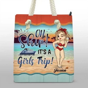 Good Times And Tan Lines - Bestie Personalized Custom Beach Bag - Summer Vacation Gift For Best Friends, BFF, Sisters