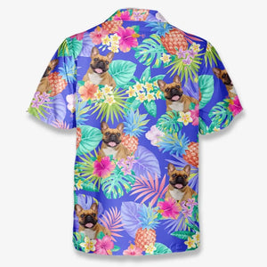 Custom Photo Running Towards The Sun - Dog & Cat Personalized Custom Unisex Tropical Hawaiian Aloha Shirt - Summer Vacation Gift, Gift For Pet Owners, Pet Lovers