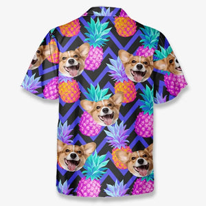 Custom Photo Fully Enjoy Tropical Summer Vibes - Dog & Cat Personalized Custom Unisex Tropical Hawaiian Aloha Shirt - Summer Vacation Gift, Gift For Pet Owners, Pet Lovers