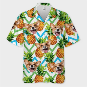 Custom Photo Fully Enjoy Tropical Summer Vibes - Dog & Cat Personalized Custom Unisex Tropical Hawaiian Aloha Shirt - Summer Vacation Gift, Gift For Pet Owners, Pet Lovers