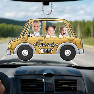 Custom Photo Family Trips Fuel The Soul - Family Personalized Custom Car Ornament - Acrylic Custom Shaped - Gift For Family Members