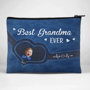 Custom Photo You Are Good Enough - Family Personalized Custom Cosmetic Bag - Gift For Mom, Grandma