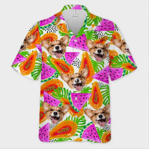 Custom Photo Cool Pets For Hot Days - Dog & Cat Personalized Custom Unisex Tropical Hawaiian Aloha Shirt - Summer Vacation Gift, Gift For Pet Owners, Pet Lovers