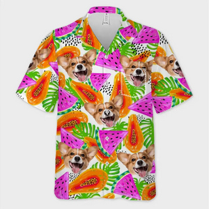 Custom Photo Cool Pets For Hot Days - Dog & Cat Personalized Custom Unisex Tropical Hawaiian Aloha Shirt - Summer Vacation Gift, Gift For Pet Owners, Pet Lovers