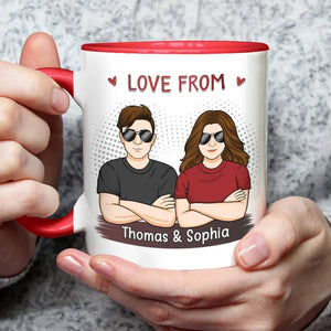 Thanks For Wiping My Butt - Family Personalized Custom Accent Mug - Gift For Family Members