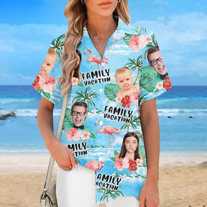 Custom Photo We Are Ready For Our Family Trip - Family Personalized Custom Unisex Tropical Hawaiian Aloha Shirt - Summer Vacation Gift For Family Members