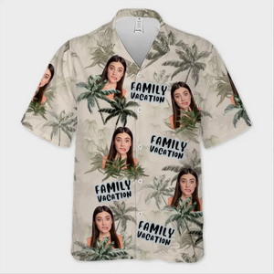 Custom Photo We Enjoy Every Moment - Family Personalized Custom Unisex Tropical Hawaiian Aloha Shirt - Summer Vacation Gift For Family Members