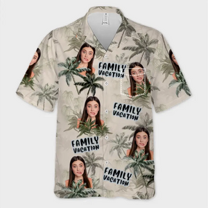 Custom Photo We Enjoy Every Moment - Family Personalized Custom Unisex Tropical Hawaiian Aloha Shirt - Summer Vacation Gift For Family Members