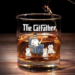 Sleep Late, Have Fun, Get Wild & Drink Whiskey - Cat Personalized Custom Whiskey Glass - Gift For Pet Owners, Pet Lovers