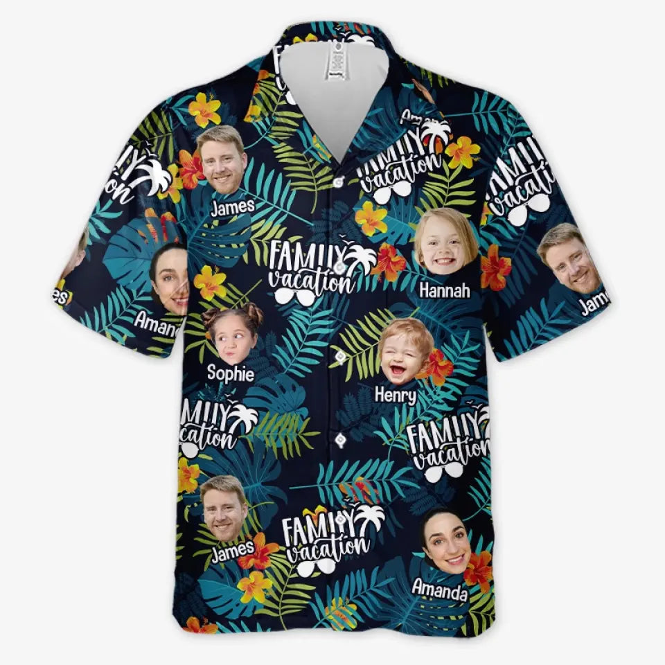 Custom Photo We Know Summer Is The Height Of Being Alive - Family Personalized Custom Unisex Tropical Hawaiian Aloha Shirt - Summer Vacation Gift, Gift For Family Members