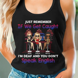 When We Are Together Who Knew - Bestie Personalized Custom Racer Back Tank Top, T-Shirt - Gift For Best Friends, BFF, Sisters