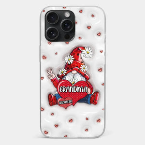 A Mother's Love Knows No Bounds - Family Personalized Custom 3D Inflated Effect Printed Clear Phone Case - Gift For Mom, Grandma