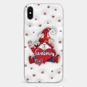 A Mother's Love Knows No Bounds - Family Personalized Custom 3D Inflated Effect Printed Clear Phone Case - Gift For Mom, Grandma