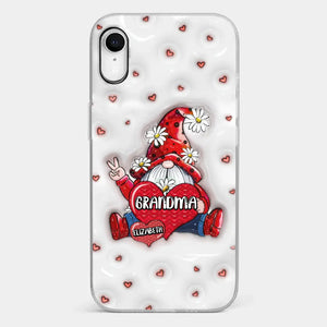 A Mother's Love Knows No Bounds - Family Personalized Custom 3D Inflated Effect Printed Clear Phone Case - Gift For Mom, Grandma