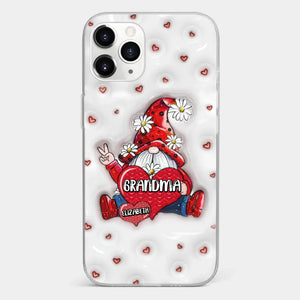 A Mother's Love Knows No Bounds - Family Personalized Custom 3D Inflated Effect Printed Clear Phone Case - Gift For Mom, Grandma