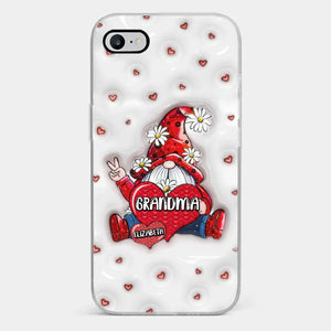 A Mother's Love Knows No Bounds - Family Personalized Custom 3D Inflated Effect Printed Clear Phone Case - Gift For Mom, Grandma