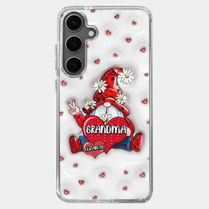 A Mother's Love Knows No Bounds - Family Personalized Custom 3D Inflated Effect Printed Clear Phone Case - Gift For Mom, Grandma