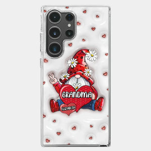 A Mother's Love Knows No Bounds - Family Personalized Custom 3D Inflated Effect Printed Clear Phone Case - Gift For Mom, Grandma