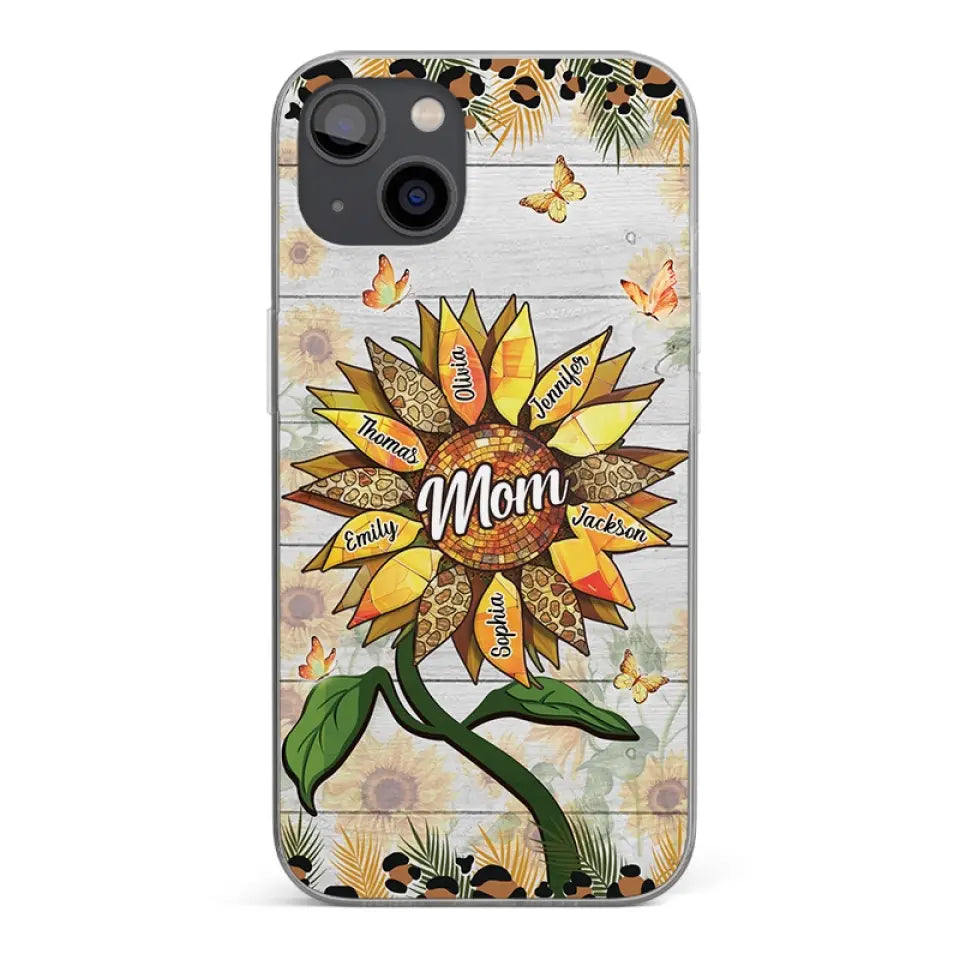 To The Wonderful Woman - Family Personalized Custom Clear Phone Case - Gift For Mom, Grandma