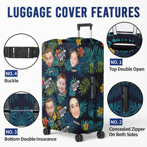 Custom Photo Families That Travel Together, Stay Together - Family Personalized Custom Luggage Cover - Summer Vacation Gift For Family Members