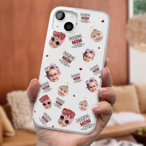 Custom Photo My Favorite People Call Me Grandma - Family Personalized Custom Clear Phone Case - Gift For Mom, Grandma