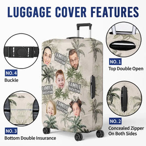 Custom Photo Family Trip Makes The Dream Trip - Family Personalized Custom Luggage Cover - Summer Vacation Gift For Family Members