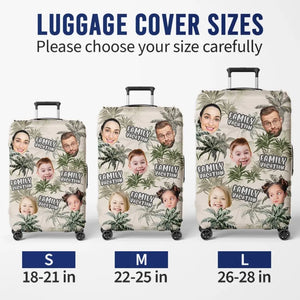 Custom Photo Family Trip Makes The Dream Trip - Family Personalized Custom Luggage Cover - Summer Vacation Gift For Family Members