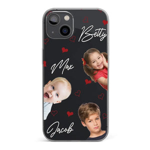 Custom Photo Love You So Much - Family Personalized Custom Clear Phone Case - Gift For Mom, Grandma