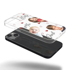 Custom Photo Love You So Much - Family Personalized Custom Clear Phone Case - Gift For Mom, Grandma