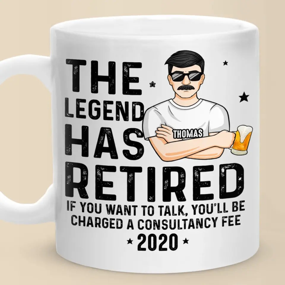 Retirement Is Wonderful - Personalized Custom Mug - Appreciation, Retirement Gift For Coworkers, Work Friends, Colleagues