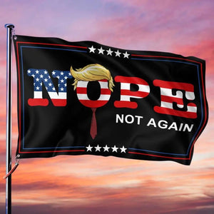 Nope, Not Trump Again, Disapprove Trump - America US Elections Horizontal House Flag