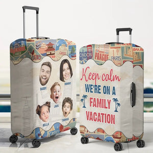 Custom Photo Every Mile, A New Memory - Family Personalized Custom Luggage Cover - Summer Vacation Gift For Family Members