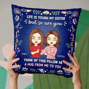 Brothers Are Just Born To Bother Sisters - Family Personalized Custom Pillow - Gift For Family Members, Siblings, Brothers, Sisters