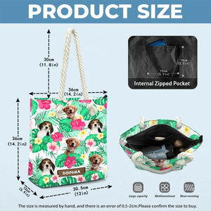 Custom Photo Life Is Better At The Beach - Dog & Cat Personalized Custom Beach Bag - Summer Vacation Gift For Pet Owners, Pet Lovers