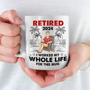 Retirement The World's Longest Coffee Break - Personalized Custom Mug - Appreciation, Retirement Gift For Coworkers, Work Friends, Colleagues