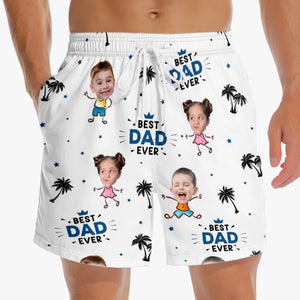 Custom Photo We Host The Sun Party - Family Personalized Custom Tropical Hawaiian Aloha Men Beach Shorts - Summer Vacation Gift For Dad, Grandpa