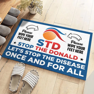 Stop The Donald, STD, Stop Trump - America US Elections Home Decor Decorative Mat