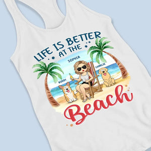 Summer Is Calling Us - Dog Personalized Custom Racer Back Tank Top - Gift For Pet Owners, Pet Lovers