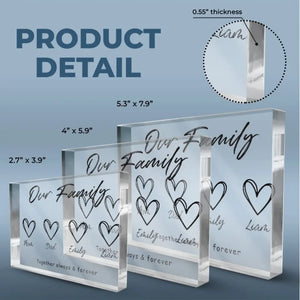 This Is Our Happily Ever After - Family Personalized Custom Rectangle Shaped Acrylic Plaque - Gift For Family Members