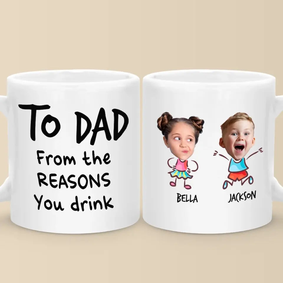 Custom Photo We Look Awesome - Family Personalized Custom Mug - Gift For Mom, Grandma, Dad, Grandpa