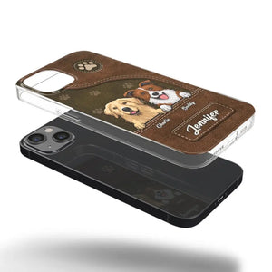 A Dog Wags Its Tail With Its Heart - Dog Personalized Custom Clear Phone Case - Gift For Pet Owners, Pet Lovers