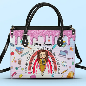 Don’t Let Your Dreams Be Dreams - Teacher Personalized Custom Leather Handbag - Gift For Teacher