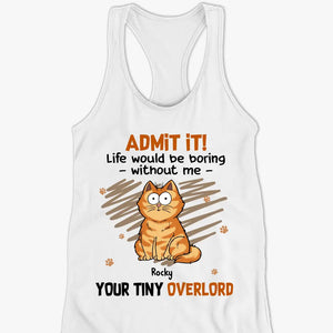 Good Morning Human Servant - Cat Personalized Custom Racer Back Tank Top, T-Shirt - Summer Vacation Gift For Pet Owners, Pet Lovers