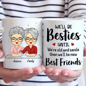 Our Friendship Is Timeless - Bestie Personalized Custom Mug - Gift For Best Friends, BFF, Sisters