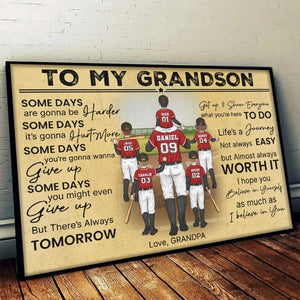 Some Days Are Gonna Be Harder - Family Personalized Custom Horizontal Poster - Gift For Family Members, Sport Lovers, Sport Players