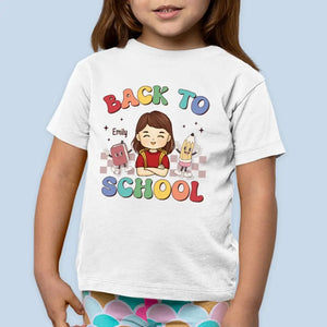 The Cool Kid Just Showed Up - Personalized Custom Kid T-shirt - Back To School Gift For Kid