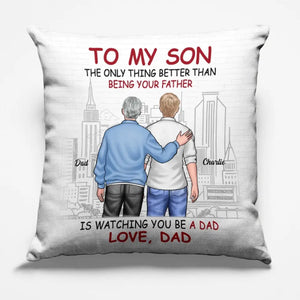 Being Your Father - Family Personalized Custom Pillow - Gift For Family Members