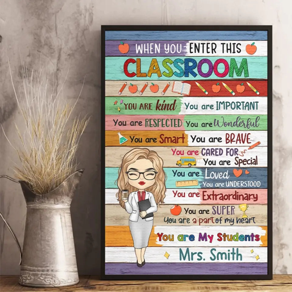 You Are My Students - Teacher Personalized Custom Vertical Poster - Gift For Teacher