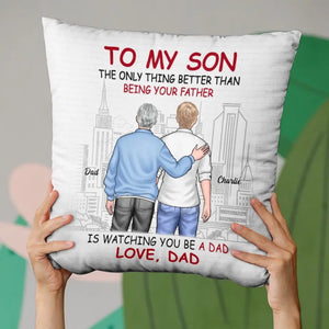 Being Your Father - Family Personalized Custom Pillow - Gift For Family Members